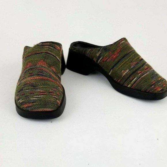 Inspired Soles by Arteffects Black Orange Clogs 7 - Picture 1 of 12